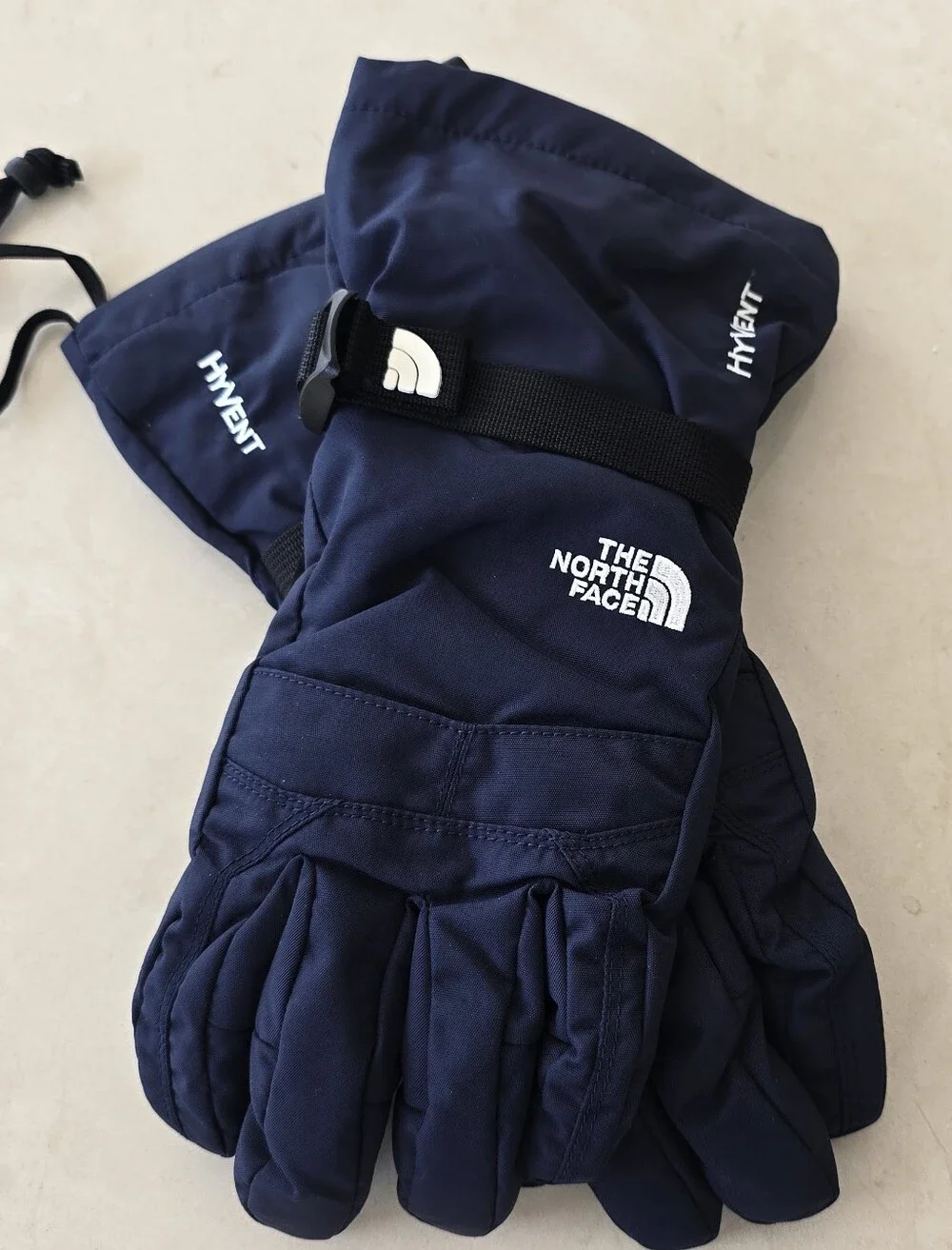 The North Face Navy and Black Insulated Ski Gloves - Men's Small